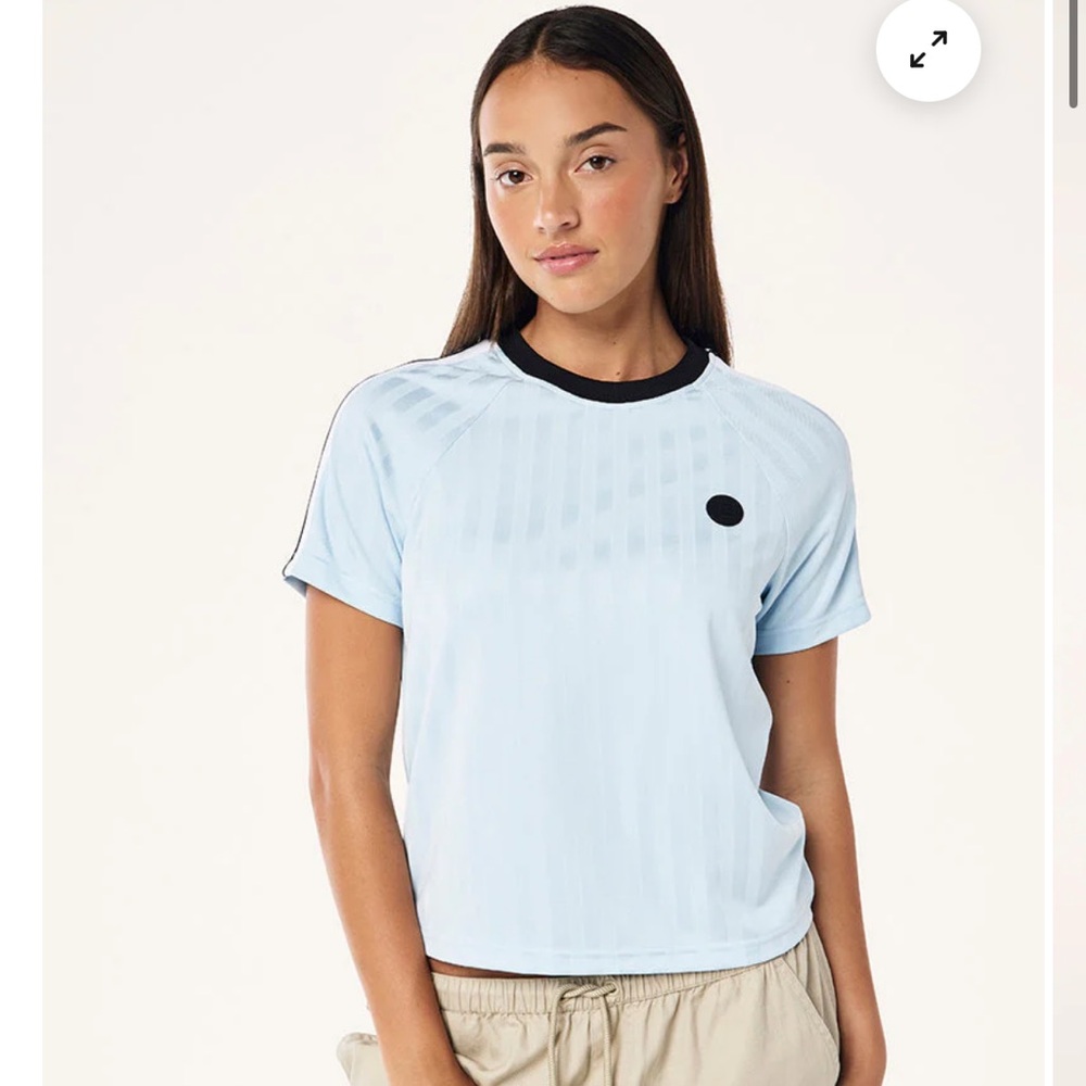 P.E. Nation Augment Tee in Ice Blue size Small NWT NEW